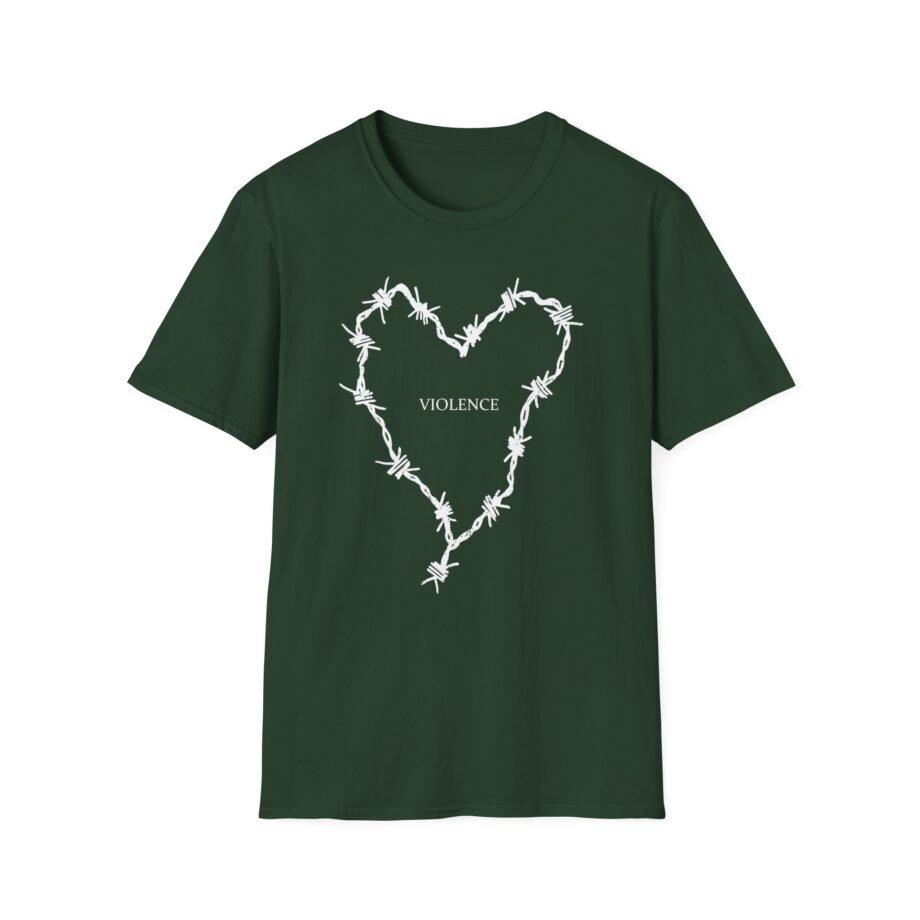 Frank Iero Barbed Wire Hear Unisex Softstyle T-Shirt