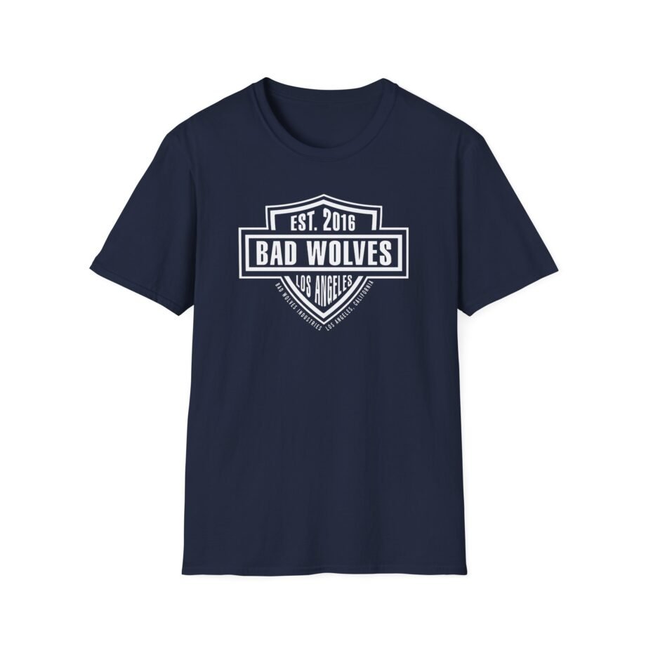 Bad Wolves Los Angeles Ca Shield Unisex Softstyle T-Shirt