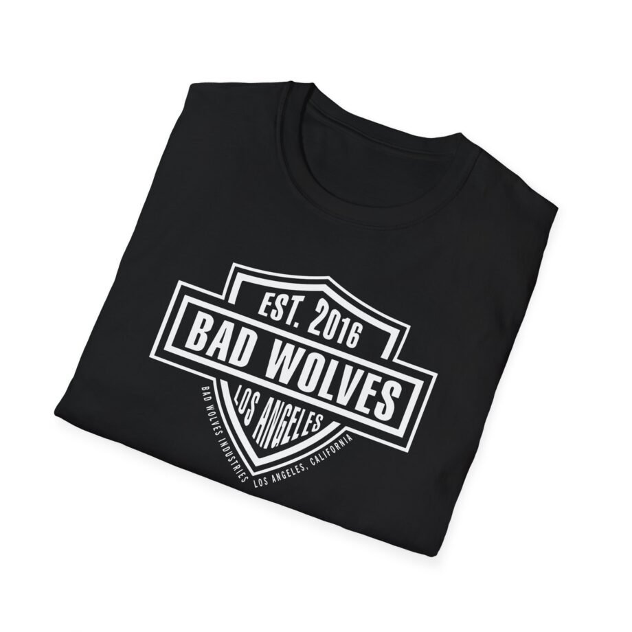 Bad Wolves Los Angeles Ca Shield Unisex Softstyle T-Shirt