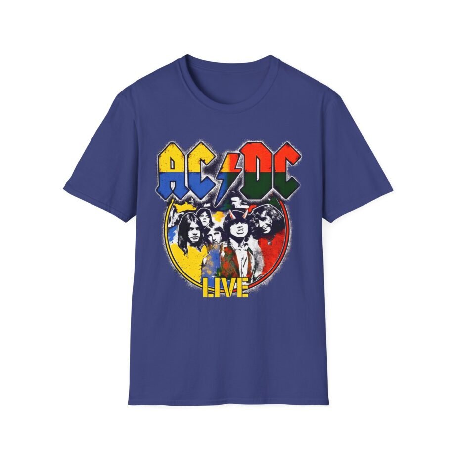 Acdc Live Colorblock Unisex Softstyle T-Shirt