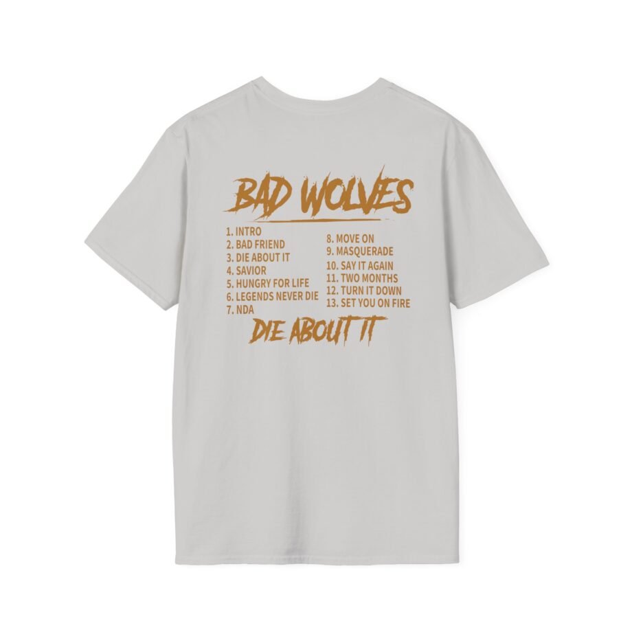 Bad Wolves Die About It Tracklist Unisex Softstyle T-Shirt
