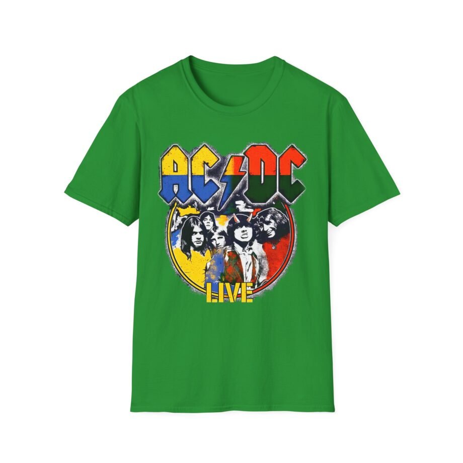 Acdc Live Colorblock Unisex Softstyle T-Shirt