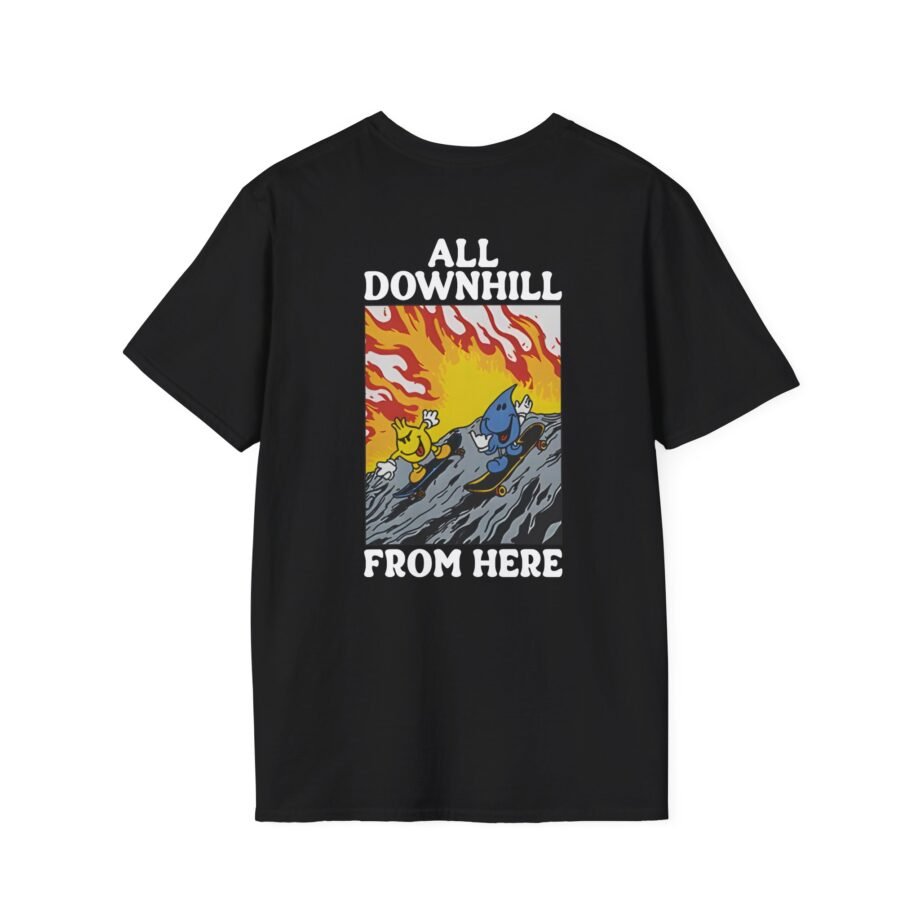 New Found Glory It’s All Downhill From Here Flame Unisex Softstyle T-Shirt