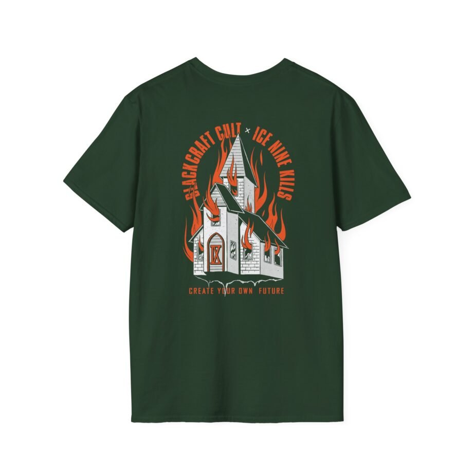Ice Nine Kills Ink Burning Church Unisex Softstyle T-Shirt