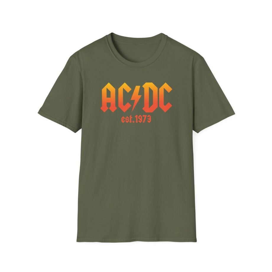 Acdc 1973 Ombr Logo Unisex Softstyle T-Shirt