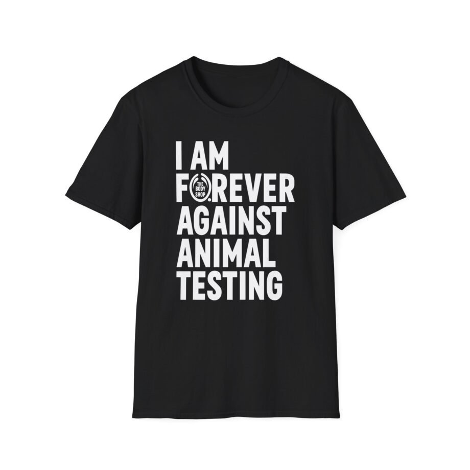 AJ I Am Forever Against Animal Testing Unisex Softstyle T-Shirt