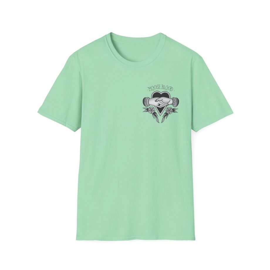Moose Blood Traditional Tattoo Desig Unisex Softstyle T-Shirt