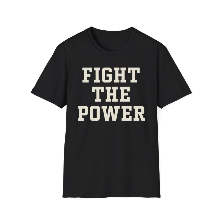 Public Enemy Fight the Power Text Unisex Softstyle T-Shirt