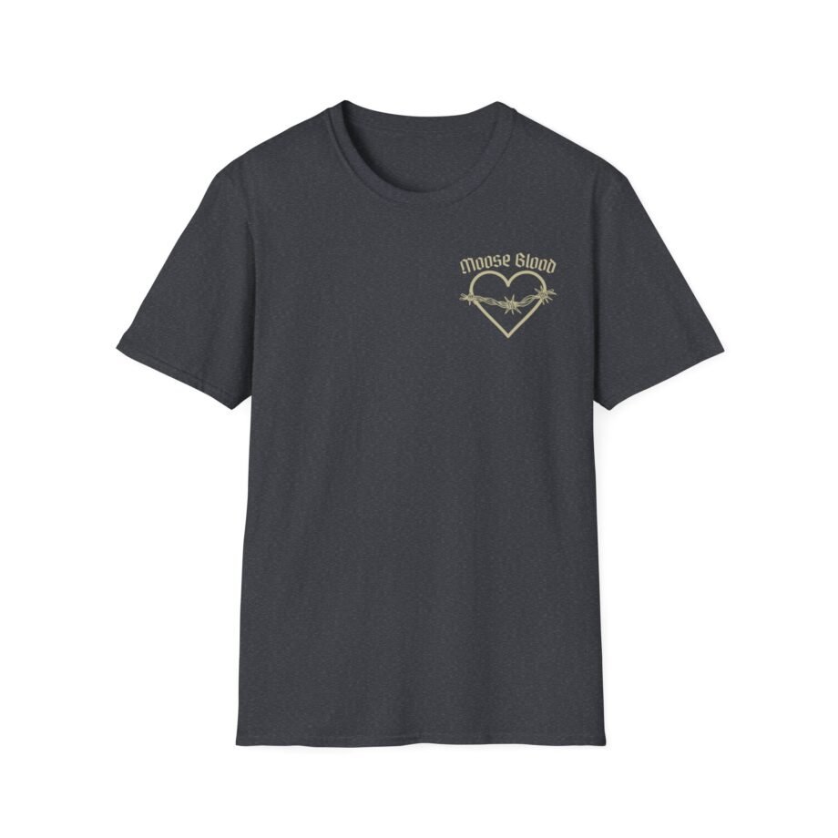 Moose Blood Barbed Wire Heart Unisex Softstyle T-Shirt