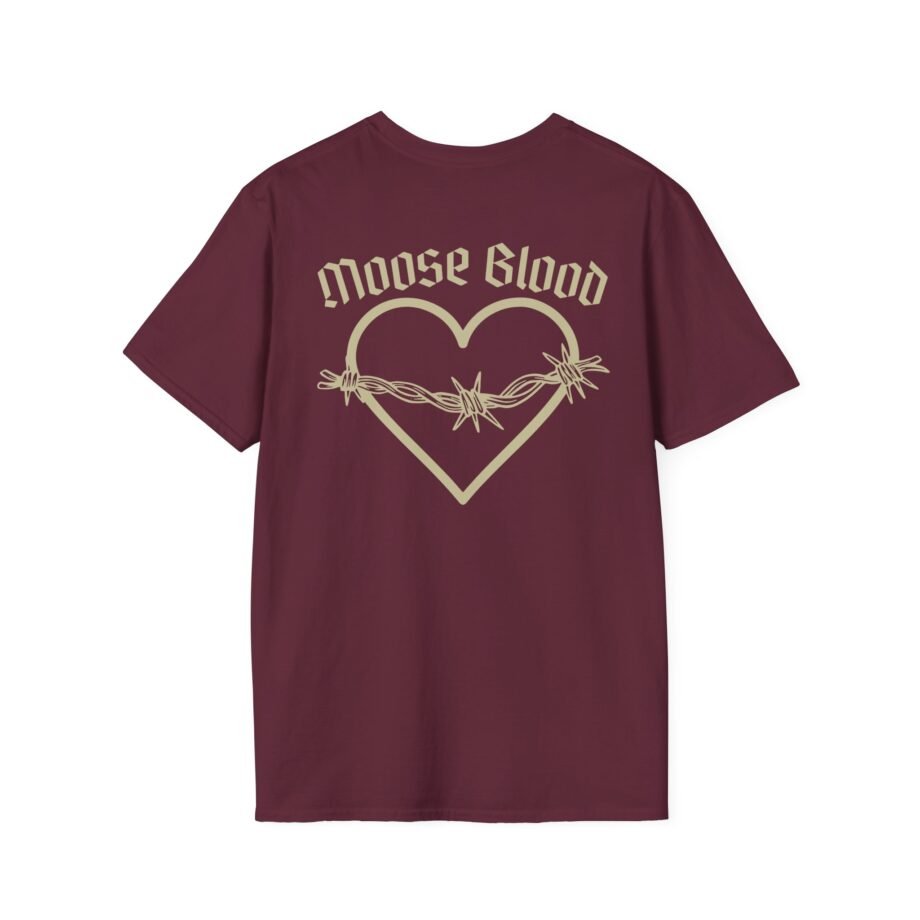 Moose Blood Barbed Wire Heart Unisex Softstyle T-Shirt