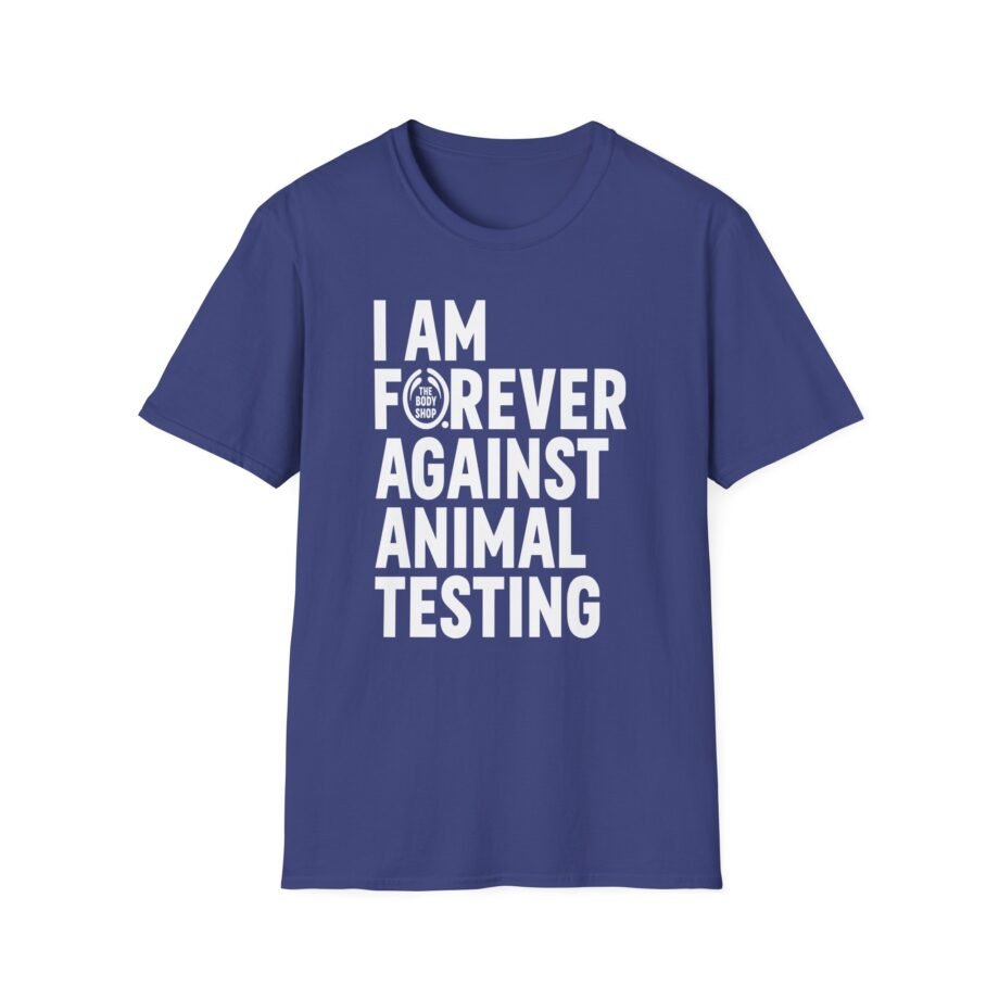 AJ I Am Forever Against Animal Testing Unisex Softstyle T-Shirt