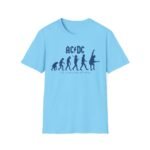 Acdc Evolution of Rock Unisex Softstyle T-Shirt