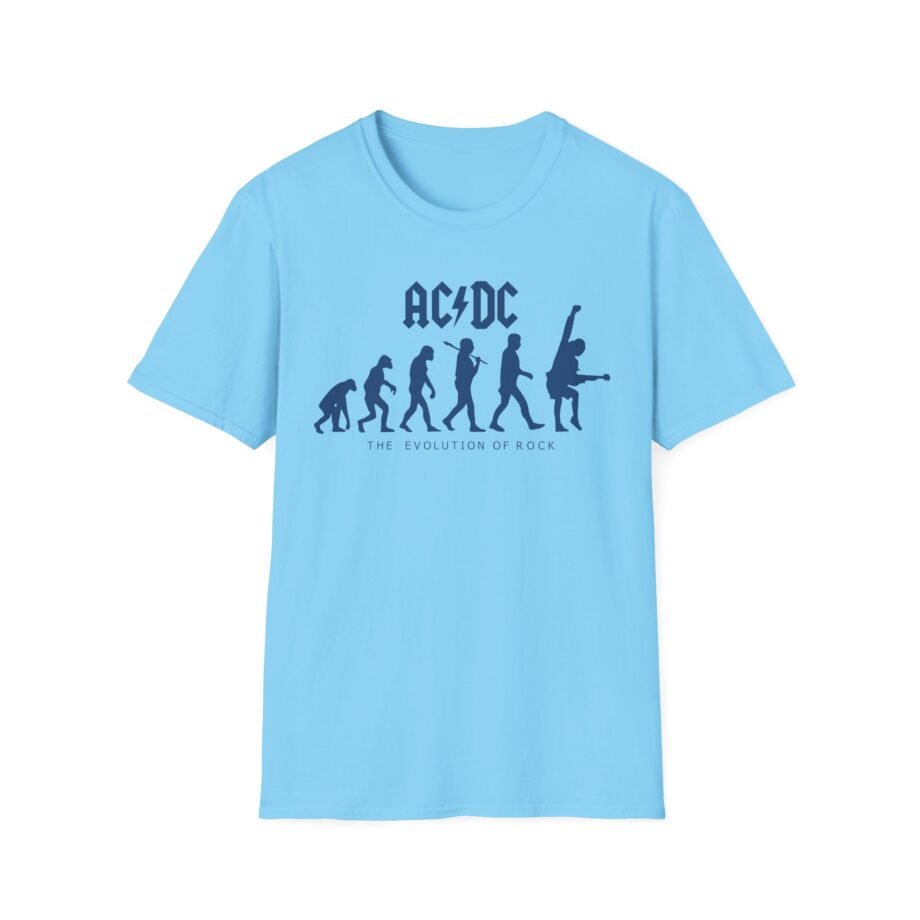 Acdc Evolution of Rock Unisex Softstyle T-Shirt
