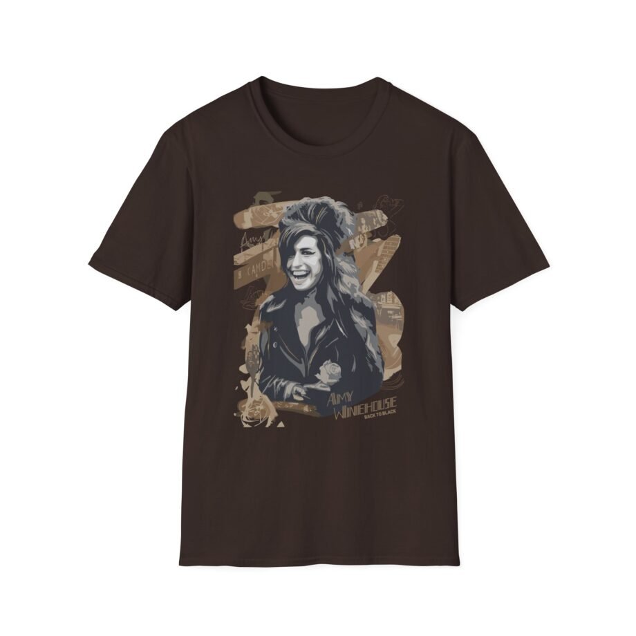 Amy Winehouse Portrait Unisex Softstyle T-Shirt
