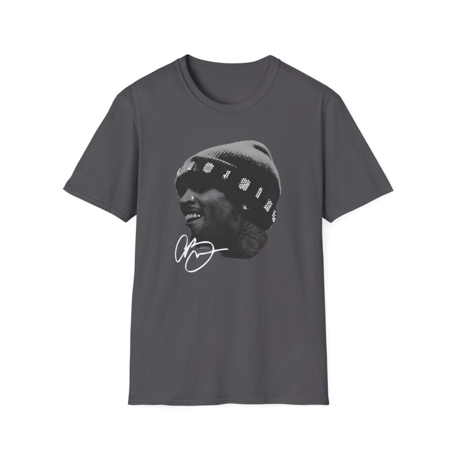 Chris Brown Rhinestone Big Head Unisex Softstyle T-Shirt