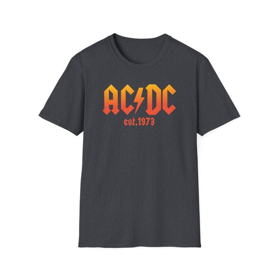 Acdc 1973 Ombr Logo Unisex Softstyle T-Shirt