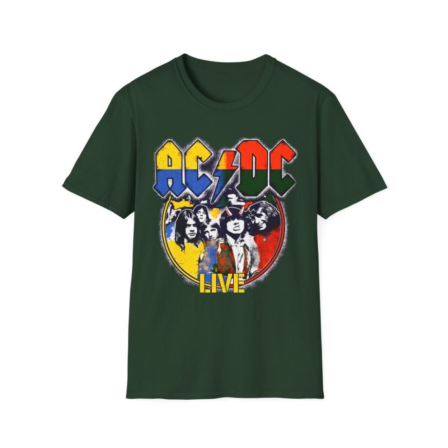 Acdc Live Colorblock Unisex Softstyle T-Shirt