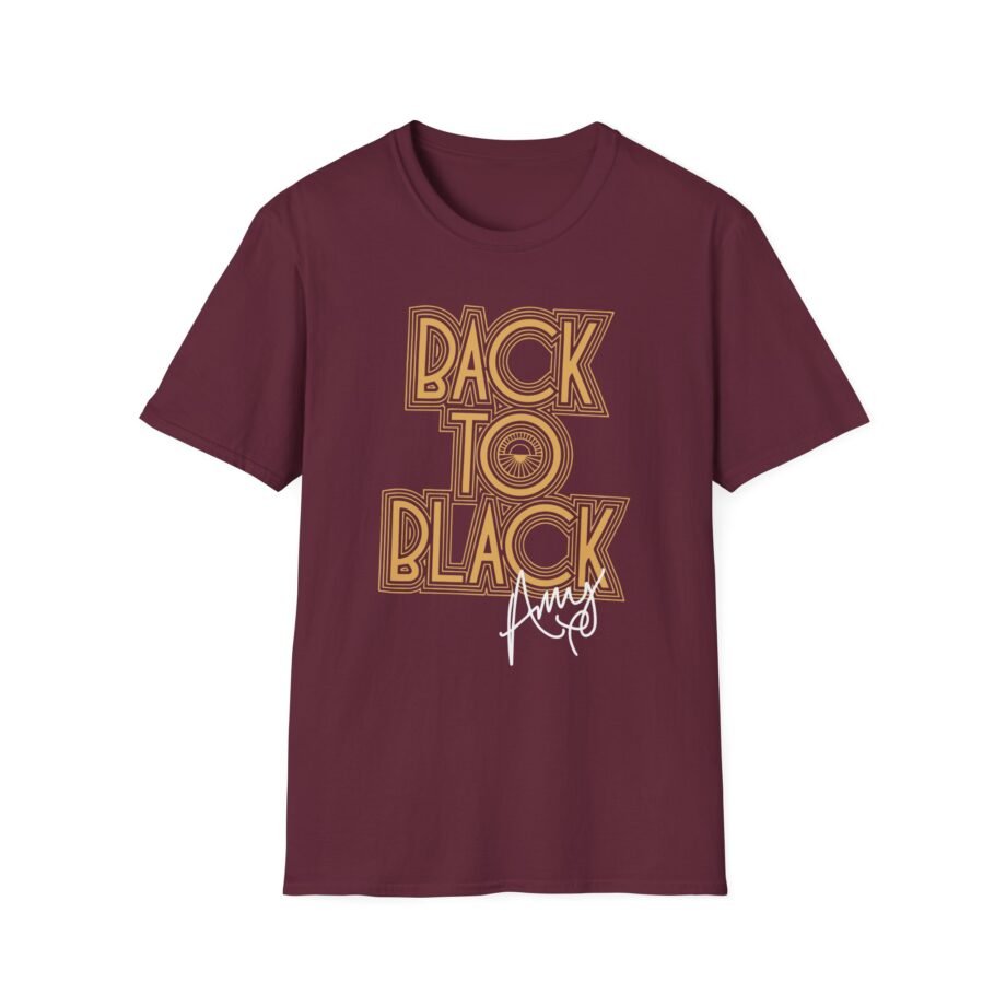 Amy Winehouse Back to Black Unisex Softstyle T-Shirt