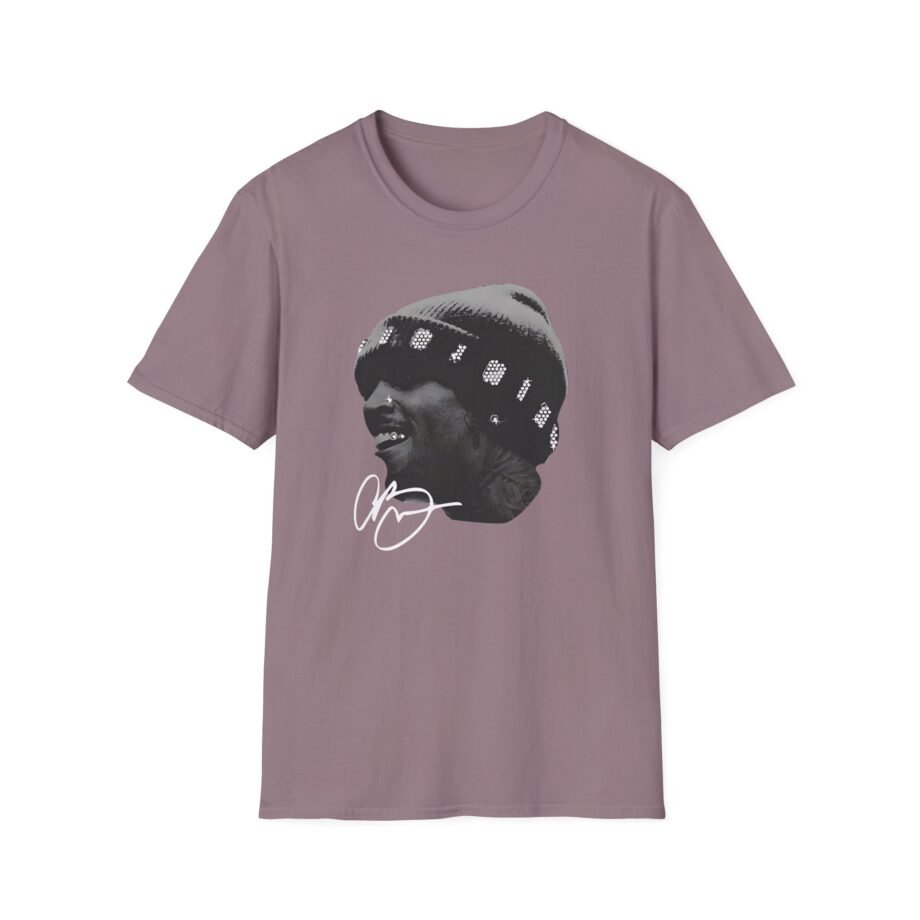 Chris Brown Rhinestone Big Head Unisex Softstyle T-Shirt
