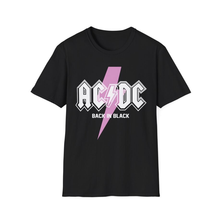 Acdc Back in Black Unisex Softstyle T-Shirt