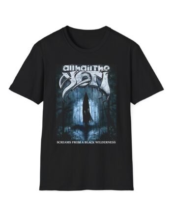 All Hail the Yeti Screams From a Black Wilderness Unisex Softstyle T-Shirt