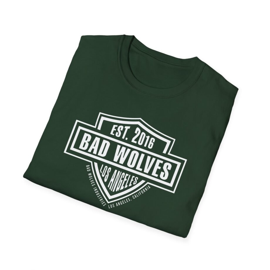 Bad Wolves Los Angeles Ca Shield Unisex Softstyle T-Shirt