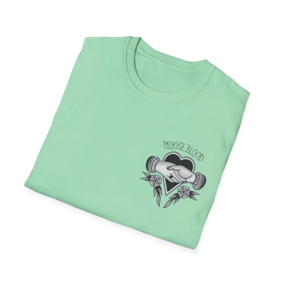 Moose Blood Traditional Tattoo Desig Unisex Softstyle T-Shirt