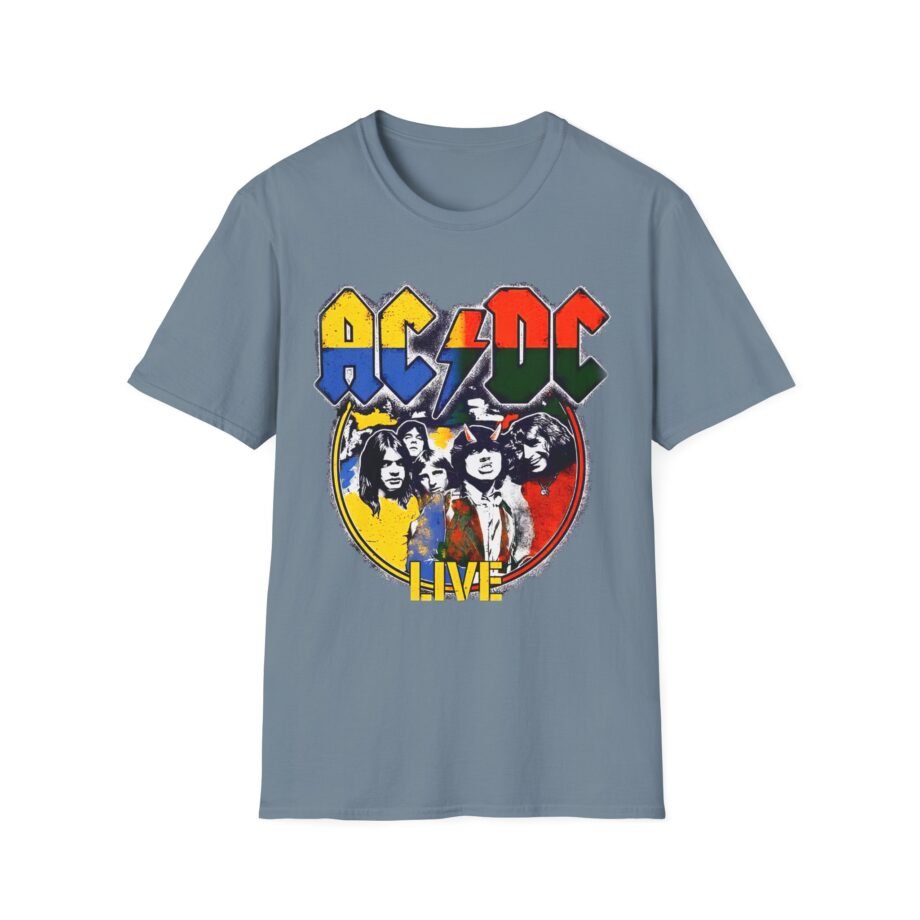 Acdc Live Colorblock Unisex Softstyle T-Shirt