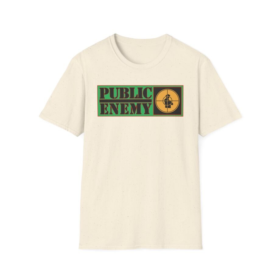 Public Enemy Nation Stack Text Unisex Softstyle T-Shirt