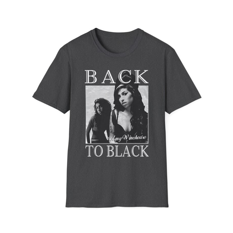 Amy Winehouse Back to Black Unisex Softstyle T-Shirt