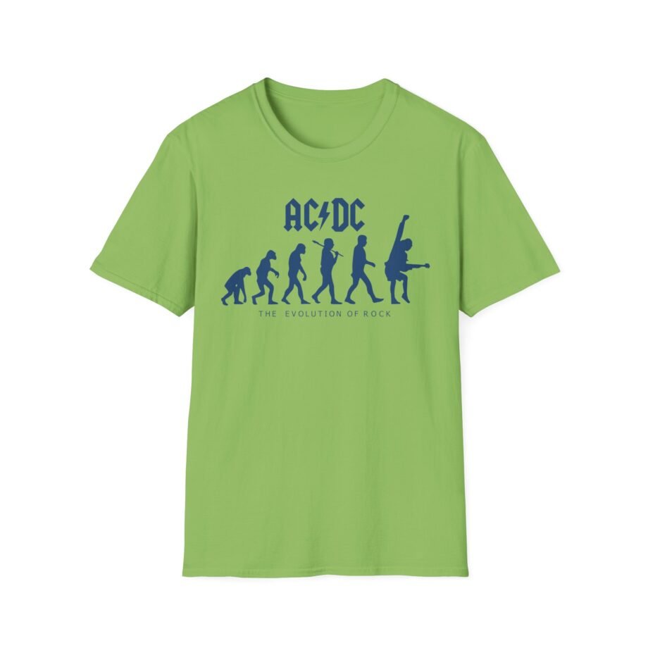 Acdc Evolution of Rock Unisex Softstyle T-Shirt