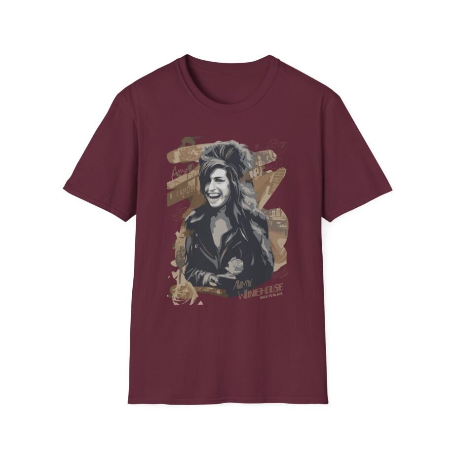 Amy Winehouse Portrait Unisex Softstyle T-Shirt