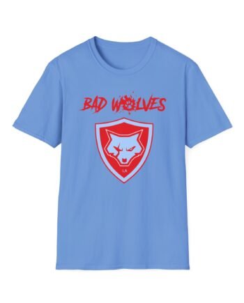 Bad Wolves Shield Blue Unisex Softstyle T-Shirt