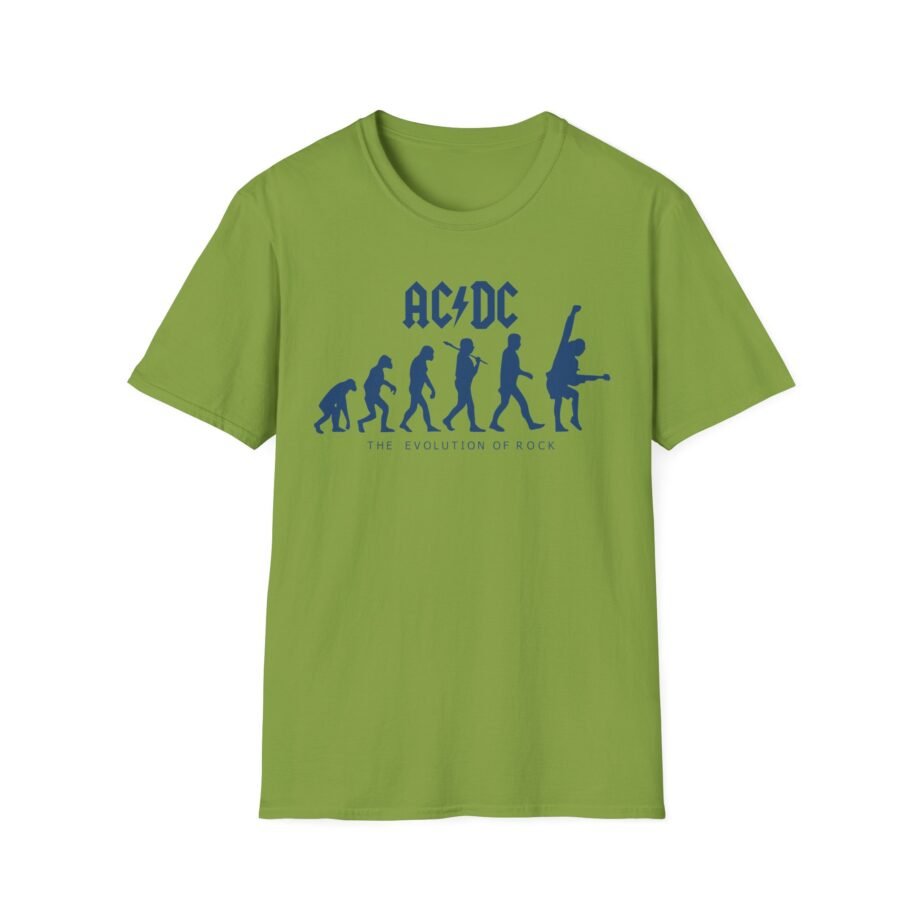 Acdc Evolution of Rock Unisex Softstyle T-Shirt