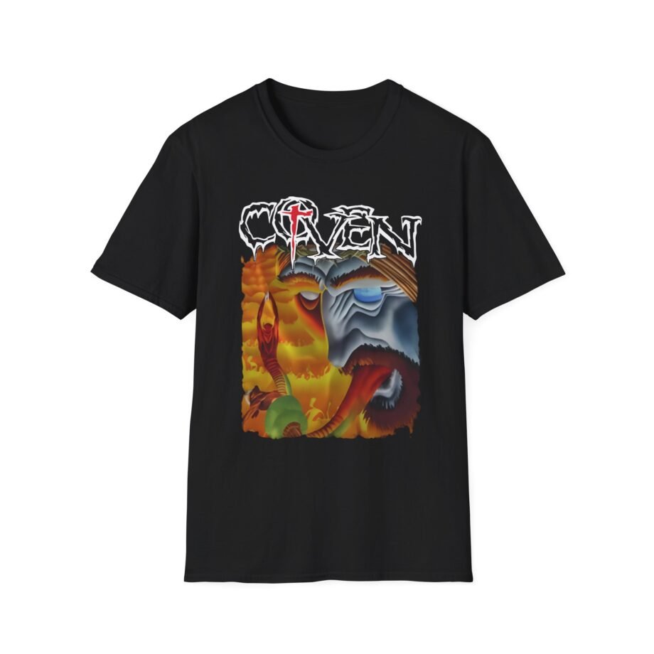 Coven Blessed is the Black Unisex Softstyle T-Shirt