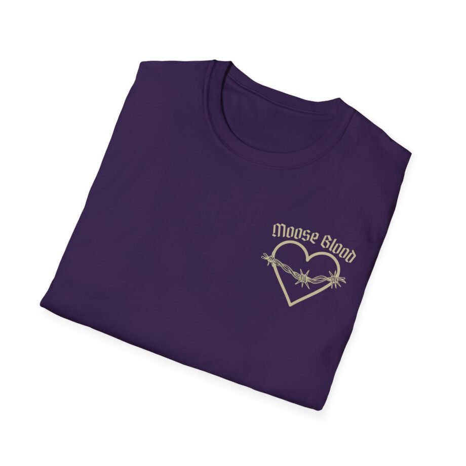 Moose Blood Barbed Wire Heart Unisex Softstyle T-Shirt
