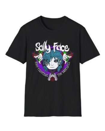 Sally Face Crossed Guitars Unisex Softstyle T-Shirt
