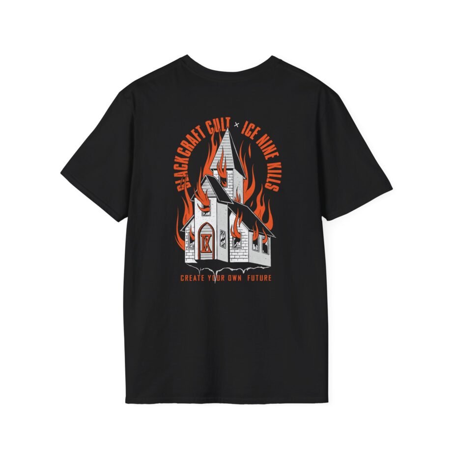 Ice Nine Kills Ink Burning Church Unisex Softstyle T-Shirt