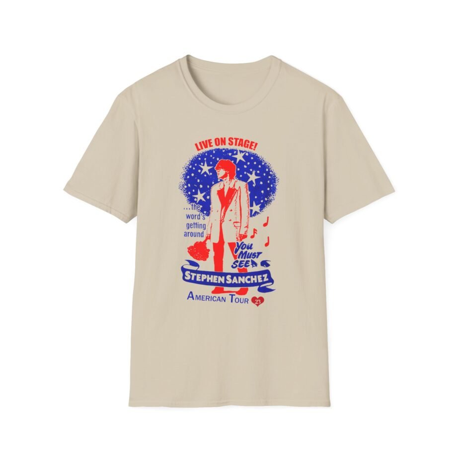 Stephen Sanchez Tour Ringer Unisex Softstyle T-Shirt
