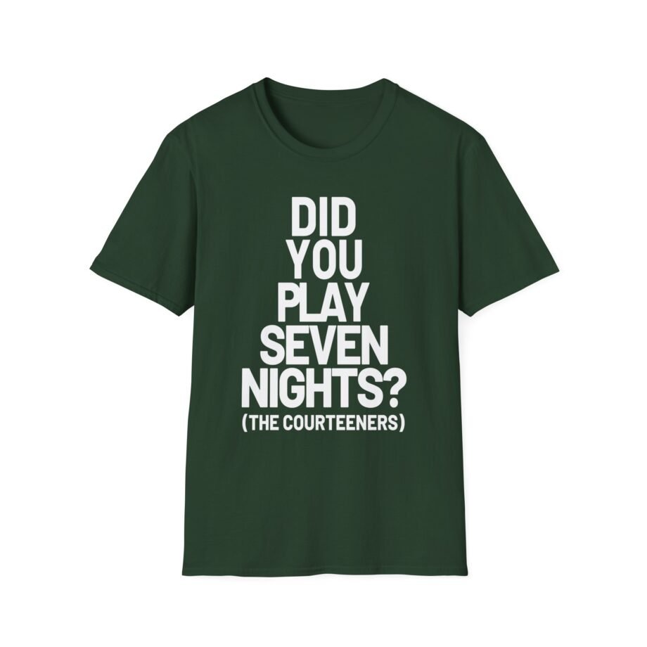 Courteeners Did You Play Seven Nights Unisex Softstyle T-Shirt