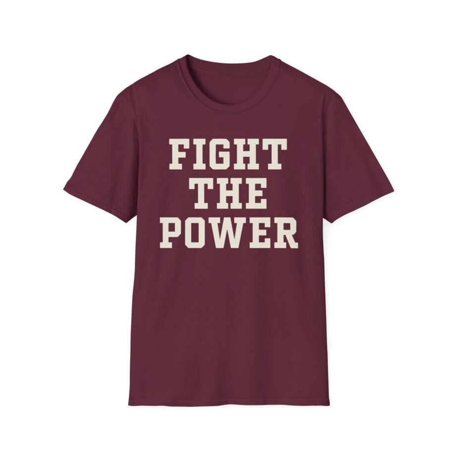 Public Enemy Fight the Power Text Unisex Softstyle T-Shirt