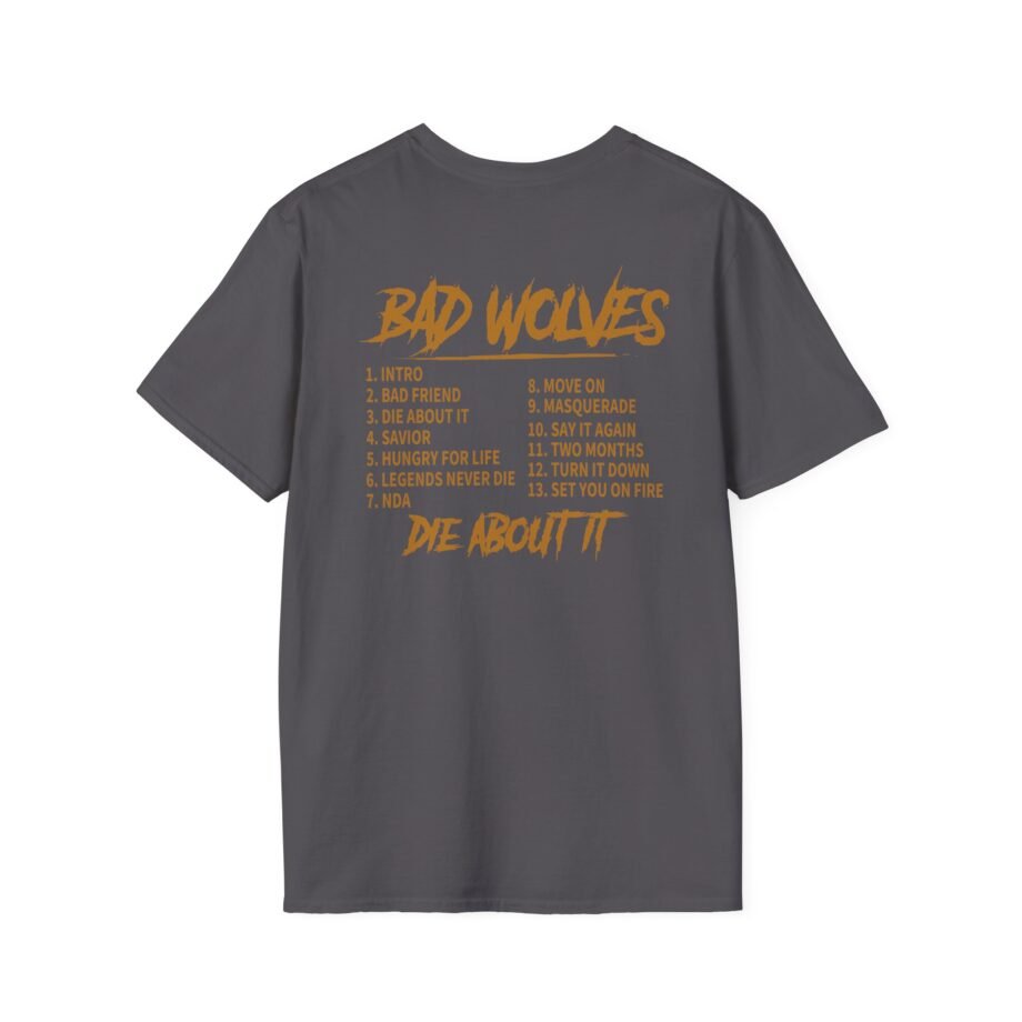 Bad Wolves Die About It Tracklist Unisex Softstyle T-Shirt
