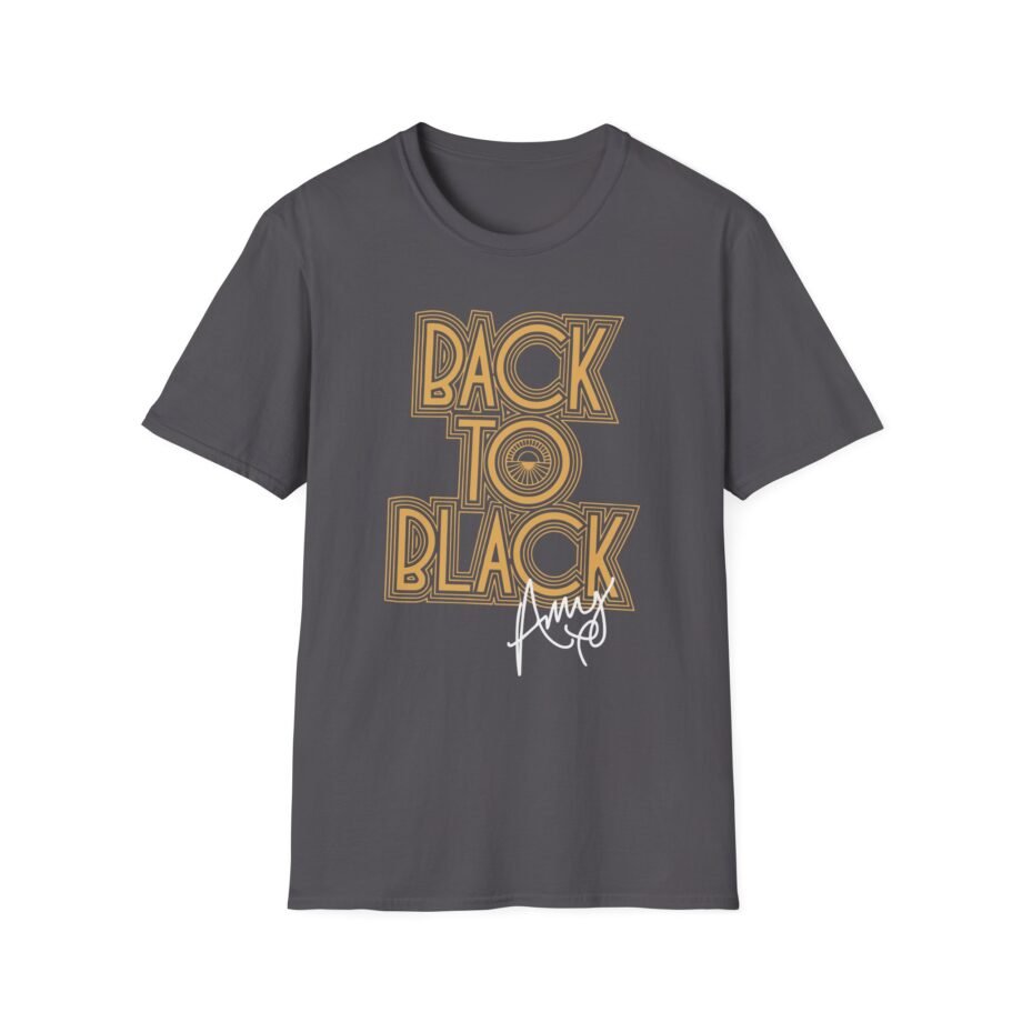 Amy Winehouse Back to Black Unisex Softstyle T-Shirt