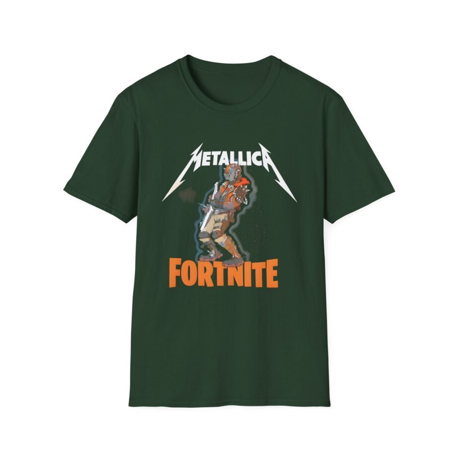 Fortnite X Metallica Fire Unisex Softstyle T-Shirt