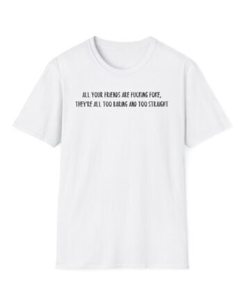 BM Boring and Straight Unisex Softstyle T-Shirt