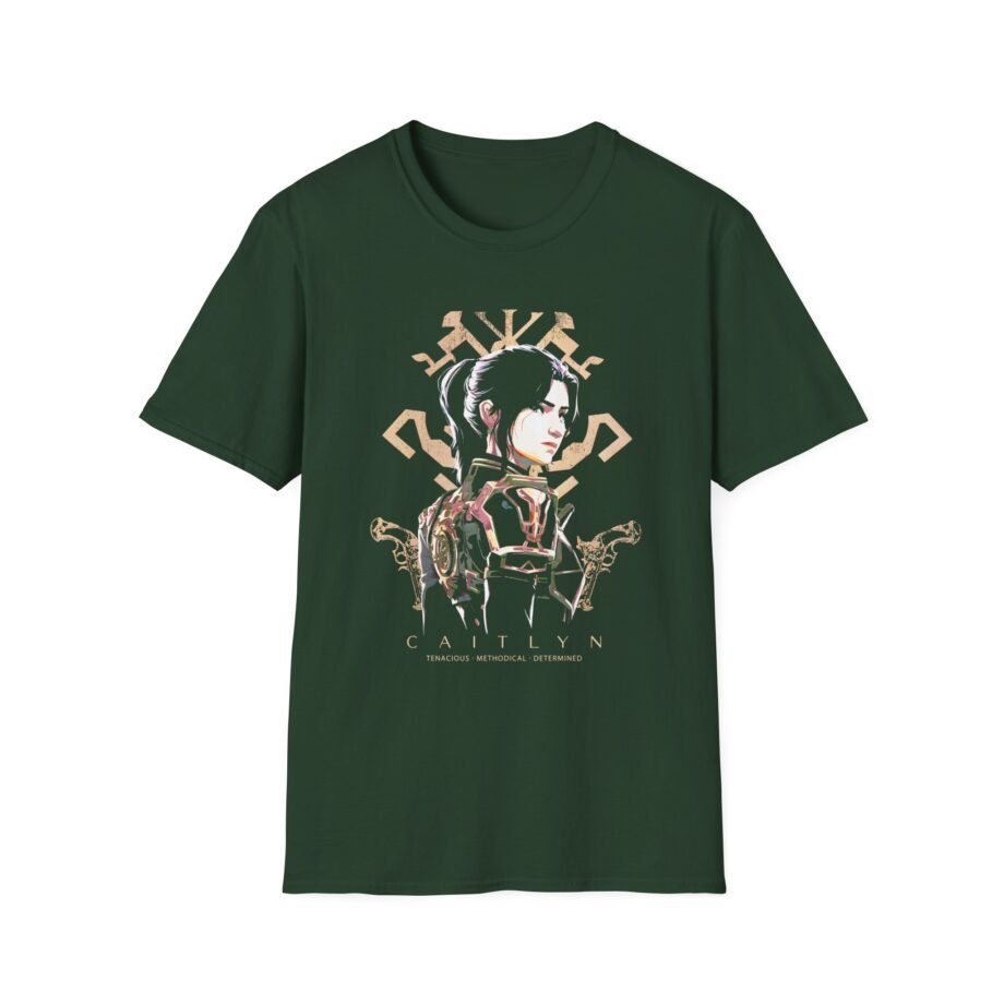 Arcane League of Legends Caitlyn With Kiramman Insignia Unisex Soft-style T-shirt