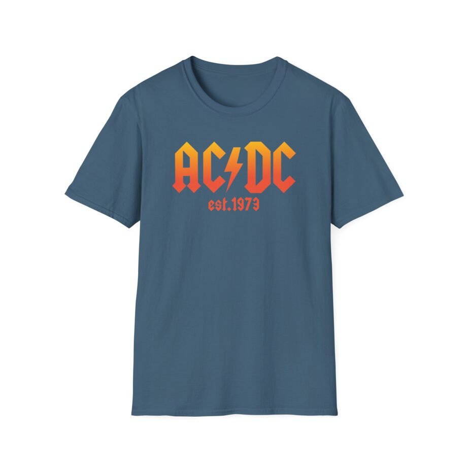 Acdc 1973 Ombr Logo Unisex Softstyle T-Shirt