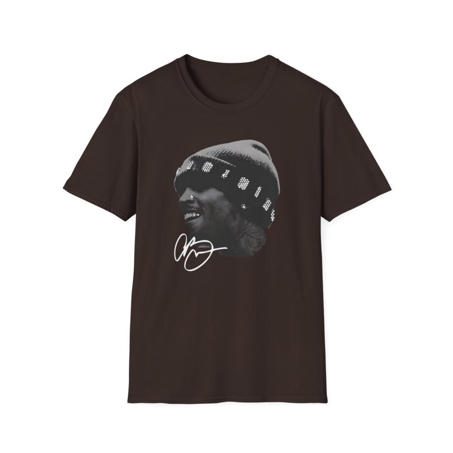 Chris Brown Rhinestone Big Head Unisex Softstyle T-Shirt