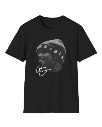 Chris Brown Rhinestone Big Head Unisex Softstyle T-Shirt