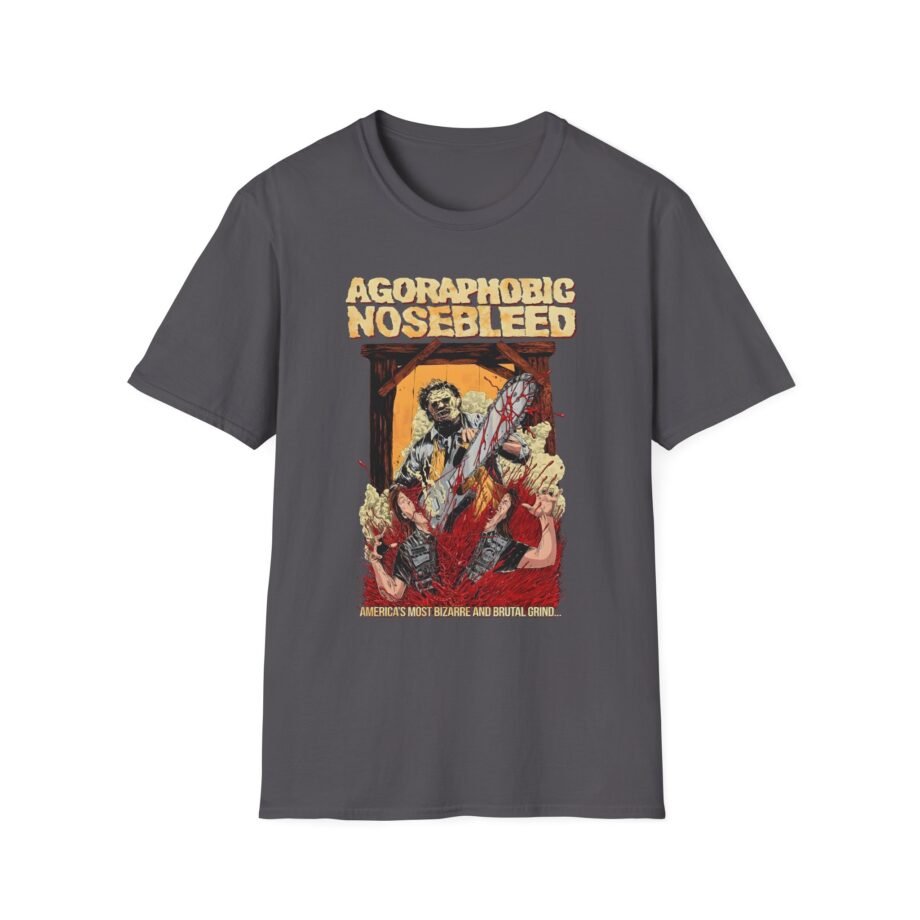 Agoraphobic Nosebleed Leatherface Unisex Softstyle T-Shirt
